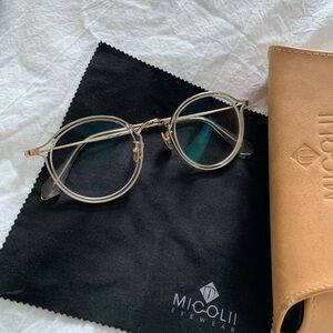 Micolii Round Clear Glasses